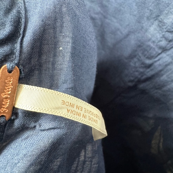 FREE PEOPLE Bali Albright Floral Jumpsuit Navy Size Small $148 MSRP B2726 - Picture 4 of 5